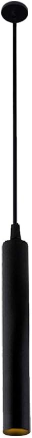 Hobaca 110v 12W Dia 5CM L40CM Tube LED Modern Pendant Lights Spot Light for Island Dining Living Room Bar Counter Shop Ceiling Kitchen Lights Hanging lamp Downlight Light fixtures - Black Warm White - - 