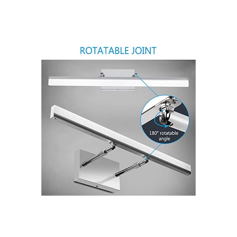 LEDMO Modern LED Bathroom Vanity Lights Retractable Cool White 6000K