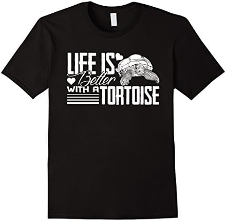 Mens Tortoise T shirt - Life Is Better With A Tortoise Shirt Large Black