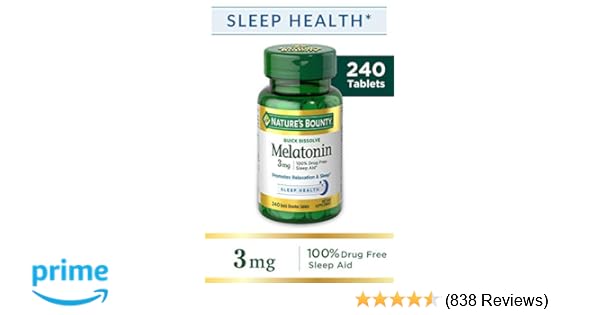 Natures Bounty Melatonin 3 mg