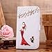 Galaxy Note 3 Case, LA GO GO(TM) Luxury 3D Bling Handmade Glitter Crystal Rhinestone Pearl Leather Flip Wallet Protective Cover Case for Samsung Galaxy Note 3 III N9000 (Lady and Cat)