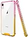 Salawat Compatible iPhone Xr Case, Clear Slim Anti Scratch TPU Bumper Shockproof Protective Case for iPhone Xr 6.1inch 2018 (Pink Gold)