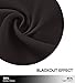 NICETOWN Balloon Blind Curtain for Doors - Tie Up Shade Blackout Curtain for Bedroom Window/Thanksgiving (Toffee Brown, Rod Pocket Panel, 46 inches W x 63 inches L)