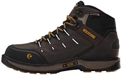 Wolverine Men's Edge LX Nano Toe Work Boot, Taupe/Yellow, 10 W US