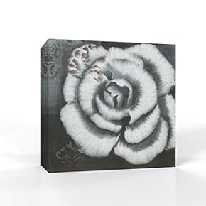 Canvas Wall Art Black and White Artwork Pictures Home Wall Decorations for Bedroom Living Room Paintings Canvas Prints Framed - 12x12 inches
