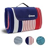 ZOMAKE Picnic Blanket Waterproof Extra Large, Outdoor Blanket with Waterproof Backing for Family Concerts,Beach,Park
