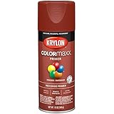 12 oz Krylon K05583007 Red Oxide COLORmaxx Paint & Primer Spray Paint, Primer Pack of 6
