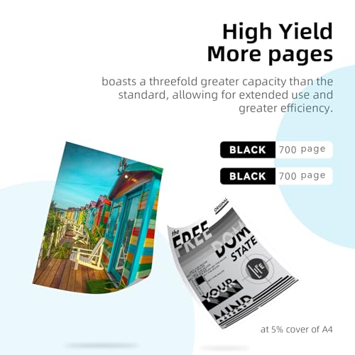 CARTRIGO 62XL Black Ink Cartridge (2-Pack) - High Capacity Compatible with HP 62 XL | for HP Envy 5540, 5542, 5640, OfficeJet 5740 | Replacement for HP 62/62XL | 660 Pages Per Cartridge