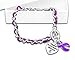 Leather Rope Purple Ribbon Bracelet in a Gift Box (1 Bracelet - Retail)