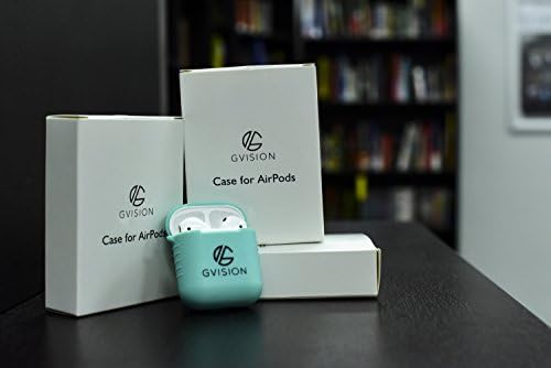 Apple Airpod Case-Premium Quality Silicone Protective Shock Resistant/Waterproof +Earbud Strap (Ice Blue)