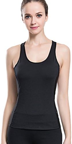 JLY Women Activewear Yoga Tops Clothes Workout Racerback Tank Top For Sport