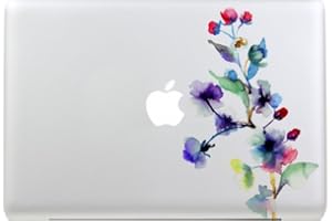 LOVEDECALHOME MacBook Air Sticker Laptop Vinyl Mac Pro Decal Water Floral