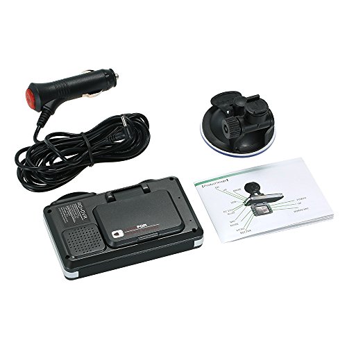 Tickas Car Dashboard Camera Recorder, Car DVR 2 in 1 720P Dash Cam Radar Speed Detector with Full Band Mute Button Loop Recording G-Sensor Anti Radar Detector