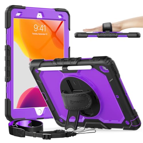 Timecity Hülle für iPad 11(A16)/10 Generation 11/10.9 Zoll 2025/2022 Stoßfeste Schutzhülle mit Displayschutz Handschlaufe Schultergurt 360°-Drehbarer-
