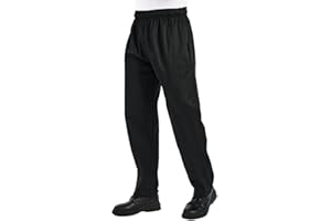 OAKVON 1PC or 3PC Men's Chef Pants - Lightweight Elastic Waist Work Pants for Kitchen & Restaurant