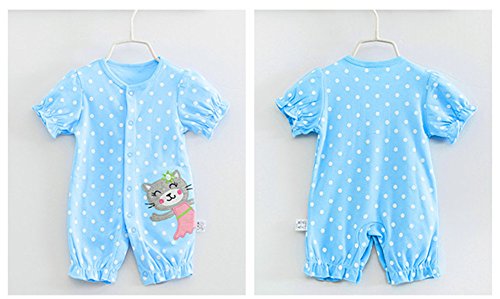 Monvecle Unisex Baby 2 Pack Summer Romper Playwear Short Sleeved Jumpsuit Monkey 12M