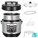 DEENKEE 10-in-1 Multi-Function Pressure Cooker 6 Quart, Instant Programmable Rice Cooker, Slow Cooker, Sauté, Yogurt Maker, Baker, Egg Cooker, Hot Pot and Steamer