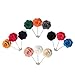 Landisun Men's Lapel Pin Flower Boutonniere Set Handmade For Suits (1 Dozen, Style 3)