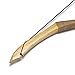 KAINOKAI Traditional Handmade Longbow Horsebow Hunting Recurve Archery Bow Recurve Bow Set (Black Warrior, 55.0 Pounds)