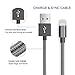 AOSTA iPhone Charger iPhone Cable 3Pack 6Ft/2M Nylon Braided Sync & Charging Cord Compatible with iPhone 8 8 Plus 7 7 Plus 6S Plus 6 Plus SE 5S 5C 5, iPad 2 3 4 Mini Air Pro, iPod-Grey
