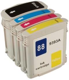 Inkcool Remanufactured Ink Cartridge Replacement for HP 88XL (1 Black 1 Cyan 1 Magenta 1 Yellow) 4 Pack
