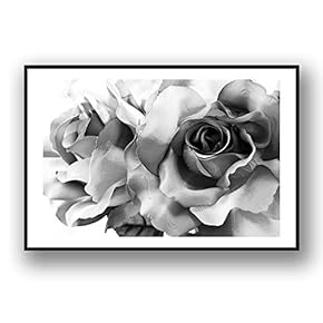 Framed Canvas Wall Art for Living Room, Bedroom Rose Flowers Canvas Prints for Modern Home Decoration Ready to Hang - 16"x24" inches