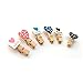 LWR CRAFTS Wooden Mini Clothespins Love and Heart 24 Pieces and Jute Cord 8 Ft (B)