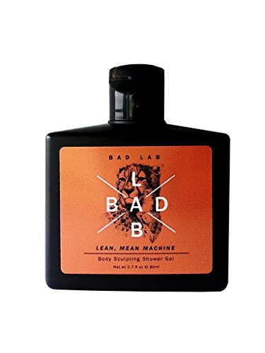 Bad Lab Lean Mean Machine Men's Active Sport Body Sculpting Shower Gel, Travel Size, 2.7 Ounce