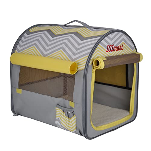 101mart Premium SoftSided Foldable Small Size Pet Crate Portable Pet