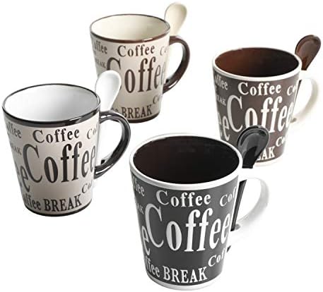 Mr Coffee Bareggio Mug and Spoon Set