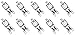 10 Pack Clear Lense Dimmable Q50/G9/CL/120V G9 JCD 50 Watt 120 Volt T4 JD Type Halogen House Hold Light Bulb Hanging Pendant Accent G9 JCD Round Pin Spot Down Lamp Chandelier Sconce 50W 120V Lighting