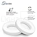 Studio 2 Memory Foam Ear Pads - Protein Leather Replacement Parts Ear Cushion Cover Earpads Ear Cups for Beats Studio 2.0 Wired/Studio 2.0 Wireless B0500 / B0501 Headphone - White