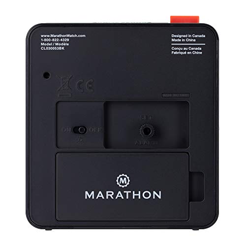 MARATHON Analog Desk Alarm Clock with AutoNight Light Pricepulse