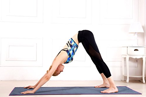 image for Heathyoga Non Slip Yoga Towel, Exclusive Corner Pockets Design, Microf