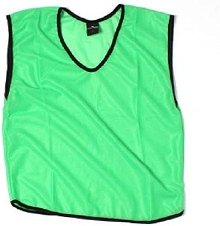 PS Pilot Green Nylon Training Vests Soccer Bibs - Pack of 12