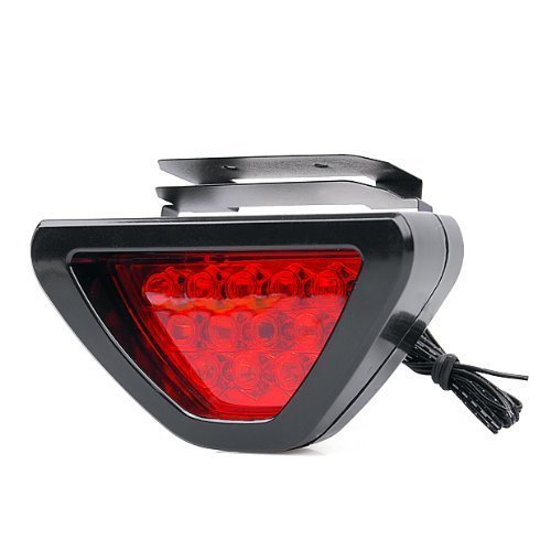 Brand New F1 Style 12 LED Car Blinking Triangle Rear Tail Brake Lamp Bulb Flash Universal Fit 12V - Thumbnail 3