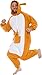 Silver Lilly Unisex Adult Pajamas - Plush One Piece Cosplay Kangaroo Animal Costume