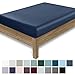 California Design Den Queen Fitted Sheet Only Deep Pocket - Natural 100% Cotton, 400 Thread Count Sateen, Fitted Sheet Queen with No-Pop Off Elastic, Soft and Durable - Indigo Navy Blue