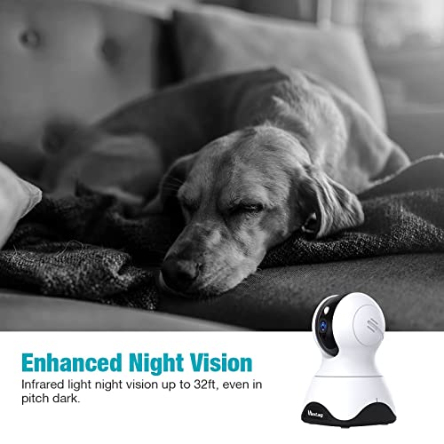 VIMTAG Pet Camera, 2.5K HD Pet Cam,360° Pan/Tilt View Angel with Two