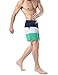 Men's Stripe Swim Trunks Quick Dry Casual Swim Short