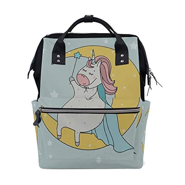 Kawaii Mignon Licorne Lune Grande Capacite Sacs A Couche Maman Sac A Dos Multi Fonctions Nappy