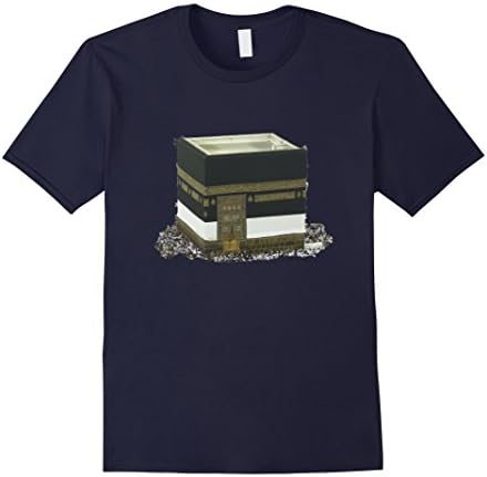 Men's Kaaba Stone - Allahu Akhbar Shahada Islamic Muslim T-Shirt XL Navy