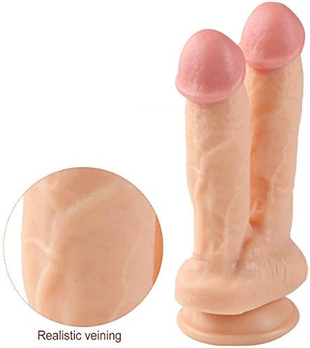 8.27 Inch Double Head Personal Massage Wand with Suction Cup Handsfree Box Package