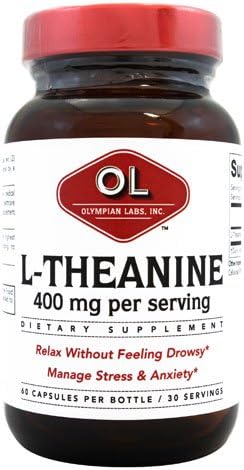 Olympian Labs L-Theanine - 400 mg - 60 Vegetarian Capsules