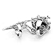 PiercingJ Men's Knuckle Joint Full Finger Double Ring Punk Rock Gothic Hinged Activity Rings Halloween Cosplay Costume Accessories Jewelry