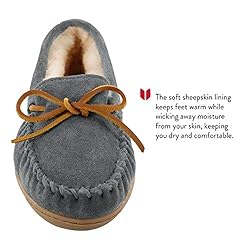 Minnetonka Womens Sheepskin Hardsole Moccasin