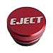 DEWHEL Universal Eject Cigarette Lighter Plug Cover Aluminum For Standard 12V (Red)