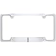 Lincoln Logo Chrome Plated Metal Bottom Engraved License Plate Frame Holder