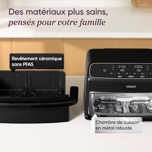 Air fryer Twinfry compact 8,6L Revêtement céramique
