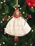 Patience Brewster Grace Rose Cat Ornament - Krinkles Christmas Décor New 08-30556